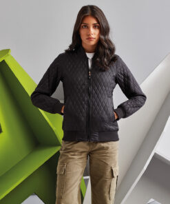 Women's quilted flight jacket