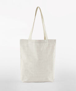 Striped organic cotton tote