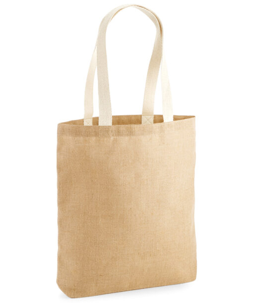 Unlaminated jute tote