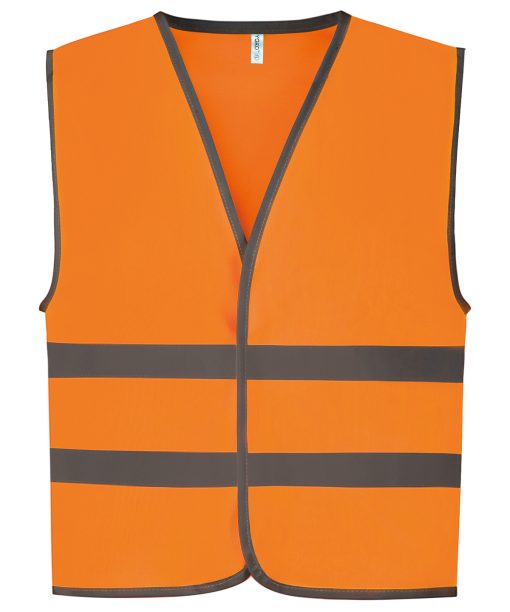 Hi-vis reflective border kids waistcoat (HVW102CH)