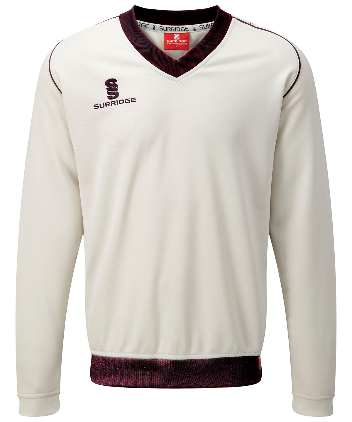 White/Maroon trim