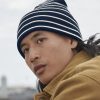 Original deep-cuffed striped beanie