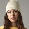 Organic cotton fine knit beanie