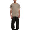 Acid washed round neck tee