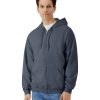 Softstyle midweight fleece adult full-zip hooded sweatshirt