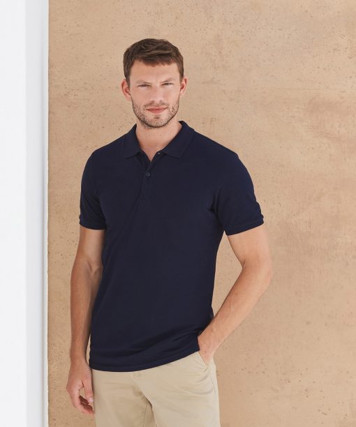 Micro-fine piqué polo shirt