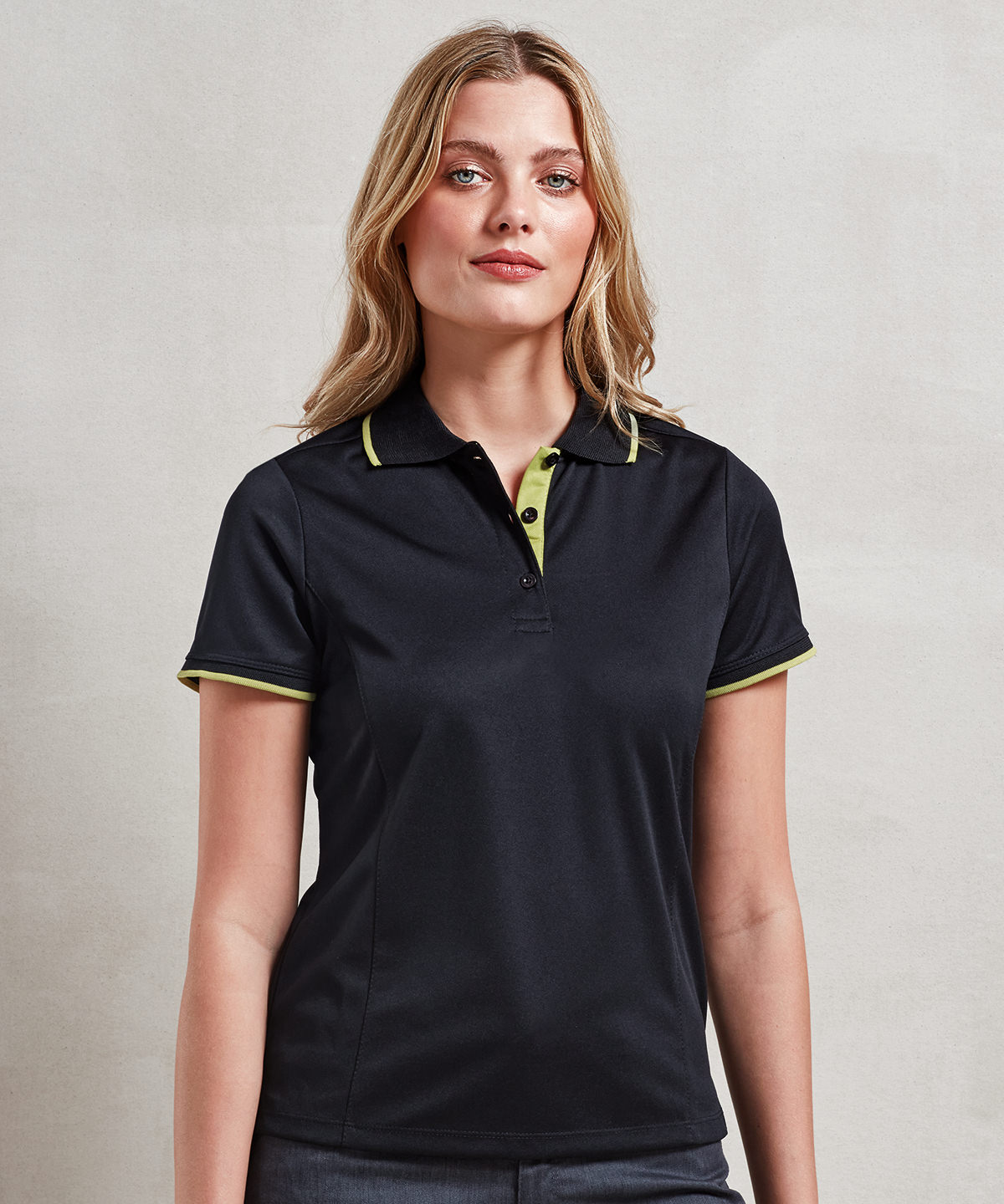 Women's contrast Coolchecker® polo